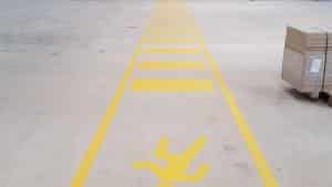 walk path road marking