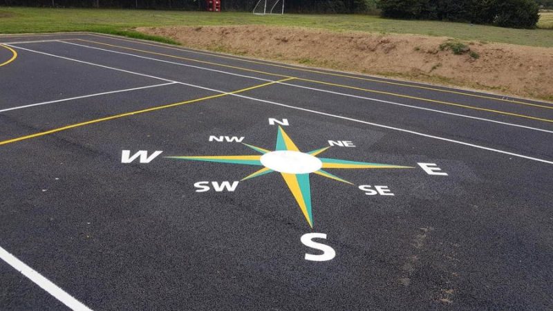 school playground compass design